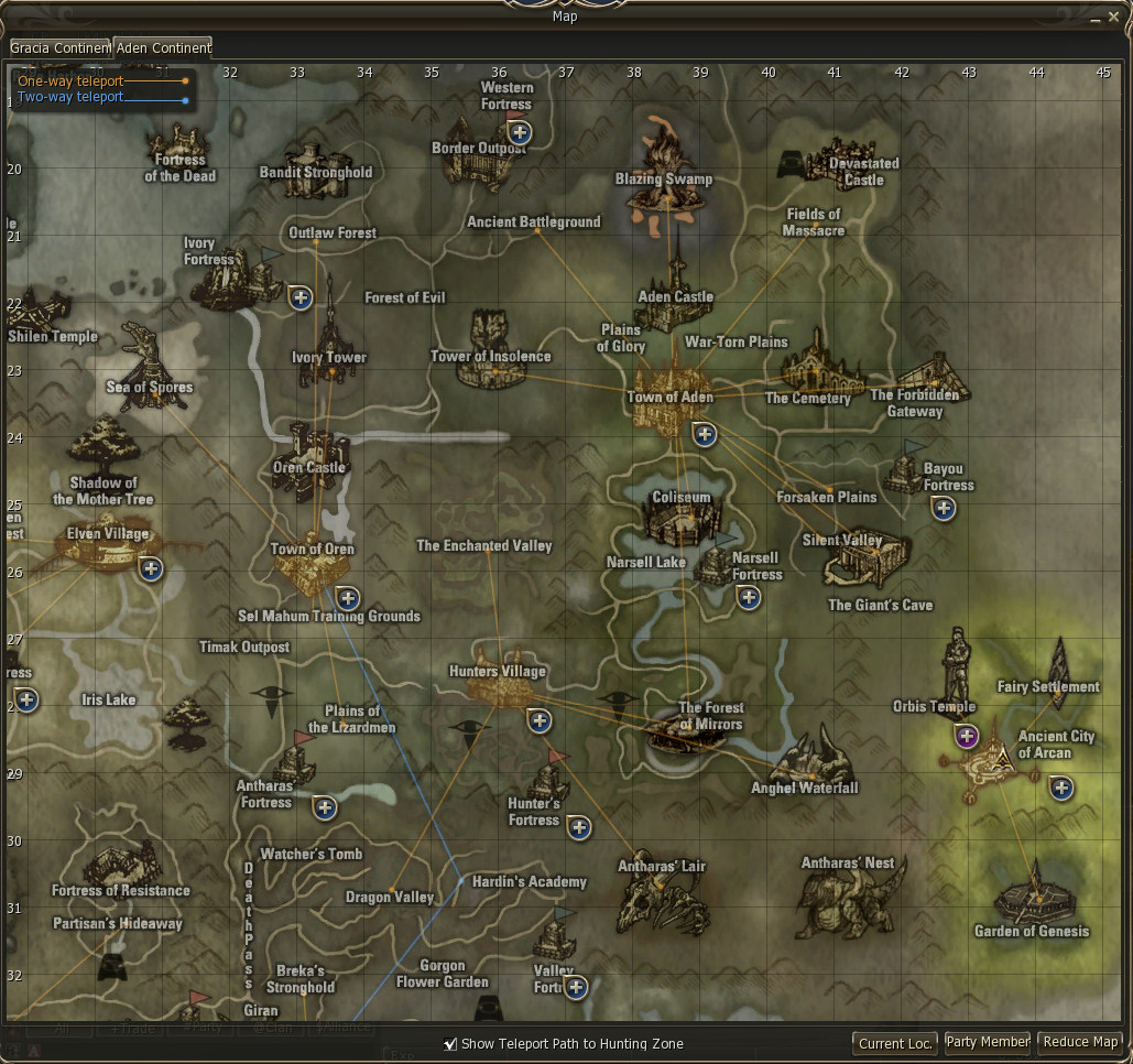 Map Teleport Routes