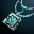 Accessary blue diamond necklace i00 0